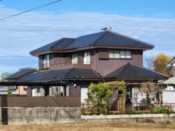 全景　南西側　外装リフォーム　外壁　塗装　建物