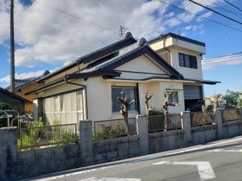 工事完了　外観　キレイ　塗装　屋根　修理　漆喰　板金工事
