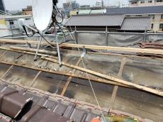 劣化　激しい　棟垂木　新しい　垂木　交換