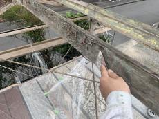 塗装工事中　木部　ケレン　下地　整える