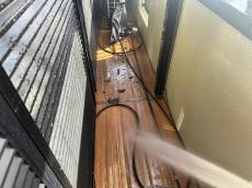 ﾍﾞﾗﾝﾀﾞ　汚れ　高圧洗浄　キレイ