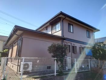 外観　建物　北側　外装　リフォーム　外壁　塗装