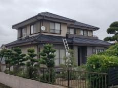 外壁　塗装　外装リフォーム工事　施工前　建物全景　南側