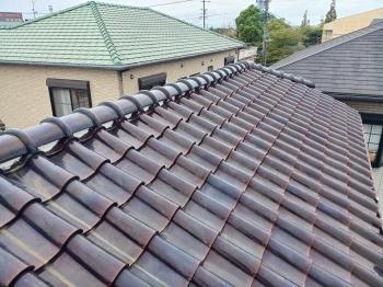 棟　やり替え工事　屋根　完了