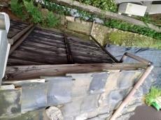 瓦　屋根　袖瓦　仕様無し　ズレ落ち　野地　下地　腐り　