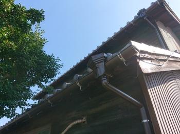雨樋　透かし　集水器　使用　オシャレ　仕上がり