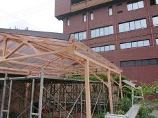 ケラバ破風部分　新しい　板金　施工