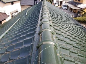 棟　固定　銅線　緩み　全て　締め直し