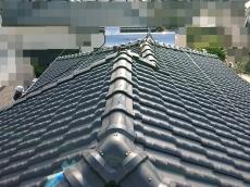 屋根　棟　全体　釘　浮き