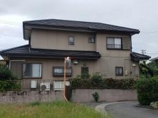 外装リフォーム工事　施工前　建物全景　北側　外壁　塗装