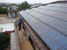 太陽光発電　鳩対策　漆喰　西尾市　吉良町　幡豆町　一色町　屋根　修理　葺き替え　板金　樋　塗装　ｶﾊﾞｰ工法