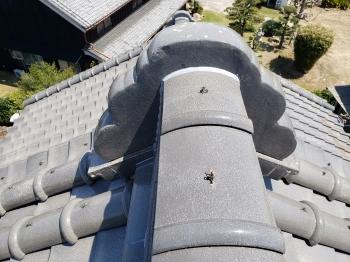鬼巻き　防水コーキング　施工　完了