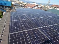 工事前　屋根上　太陽光ﾊﾟﾈﾙ　様子
