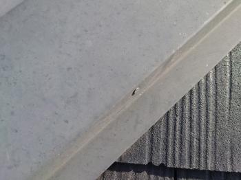 棟板金　留めている　釘　浮いている　箇所　全て　打ち込み