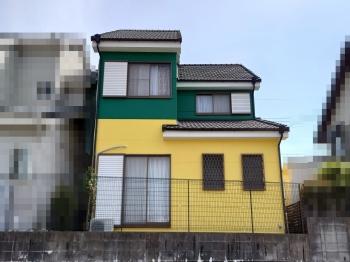 外壁塗装　完了　お客様　好み　色　仕上げ
