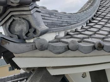 漆喰　一部　落ちる　箇所　補修　完了