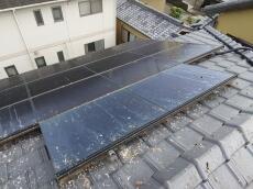 南面　屋根　施工前　太陽光ﾊﾟﾈﾙ　様子