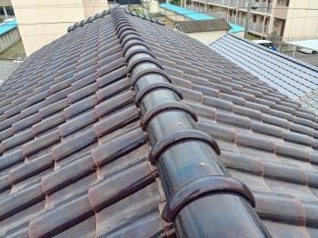 屋根　棟瓦　ｽﾃﾝﾚｽﾋﾞｽ　固定　飛ばない