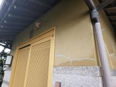 塗り壁　雨水　ｼﾐ　外壁