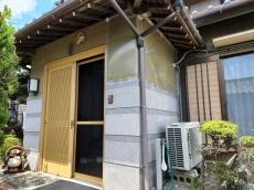 玄関　外壁　様子　雨漏り