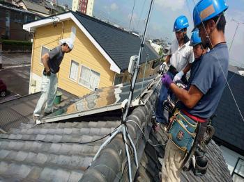 修理　板金　西尾市　漆喰　樋　葺き替え　温水器　吉良町　太陽光発電　瓦　屋根
