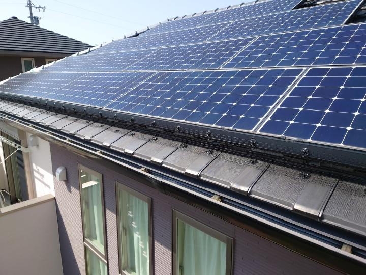 常滑市　知多　屋根　瓦　太陽光ﾊﾟﾈﾙ　鳩対策工事