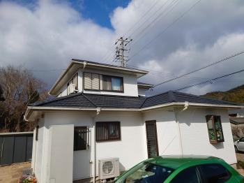 建物　全景　東側　外装リフォーム　工事　完了
