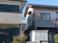 全景　塗装前　西南側　建物
