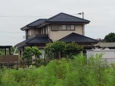 塗装　外装リフォーム工事　施工前　建物全景　東側　外壁