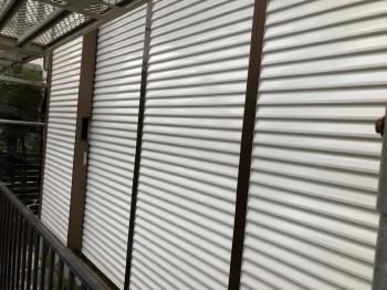 全て　雨樋　塗装　完了　破風　鼻隠し　同じ色