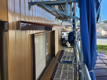 一部　外壁　板金　張替え　工事　完了