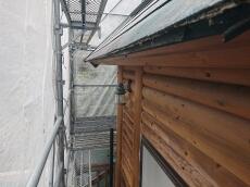 既存　雨樋　軒樋　竪樋　撤去中