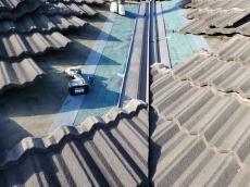 谷板金　防水対策　防水シーラー　取付