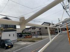 塗装　庇　テントシート　下地　鉄部　中塗り　上塗り　仕上げ