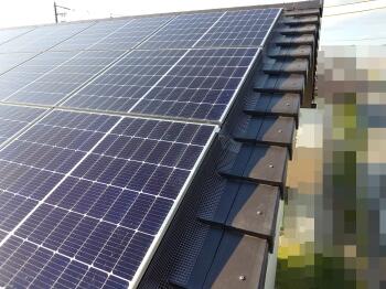 太陽光ﾊﾟﾈﾙ　側面　様子　屋根　鳩被害　鳥害