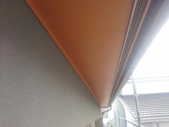 知立市　軒天ベニヤ　軒天平板板金カバー　台風　強風　安心　知立市
