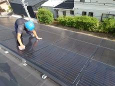 太陽光ﾊﾟﾈﾙ　拭き掃除　多少　発電量　アップ