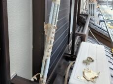 ｴｱｺﾝ　配管　ﾃｰﾌﾟ　巻き　劣化　室外機