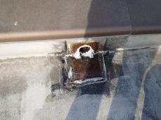 既設　屋上　屋根　下地処理　コーキング　ドレン廻りシール処理