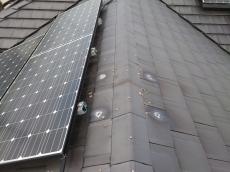 屋根　鳩糞　ある　太陽光ﾊﾟﾈﾙ　5面　設置