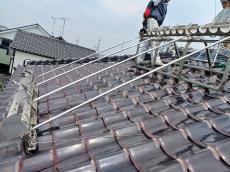 太陽熱温水器　ﾀﾝｸ　全て　撤去　架台　大きい　切り離し　屋根