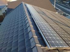 屋根　太陽光ﾊﾟﾈﾙ　施工前　取付　ネット　外れ