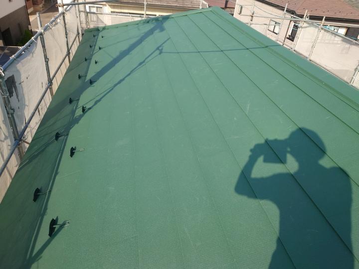 一宮市　屋根　カラーベスト　カバー工法　シルキーG2　焼付塗装　断熱材