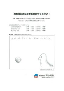 西尾市で太陽光パネル鳩対策工事を行いましたN様の声