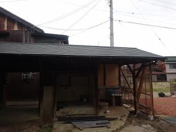 西尾市 O様邸 ﾄｲﾚ建物解体･屋根葺き替え工事･樋工事･外壁ﾎﾟﾘｶ工事･ﾌｪﾝｽ工事 事例