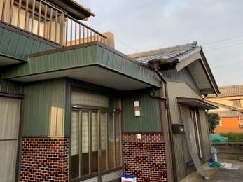 西尾市 N様邸 外壁･ﾍﾞﾗﾝﾀﾞ防水･車庫外装リフォーム工事 事例