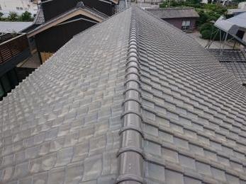 西尾市 T様邸 屋根瓦修理・雨樋取替え工事 事例