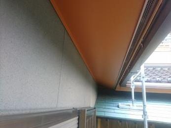 知立市 K様邸 軒天平板板金工事 事例