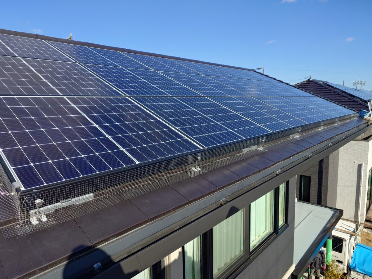 刈谷市 Ｙ様邸 太陽光パネル鳩対策工事 事例