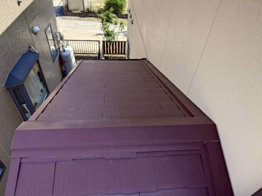 下屋根の様子です。